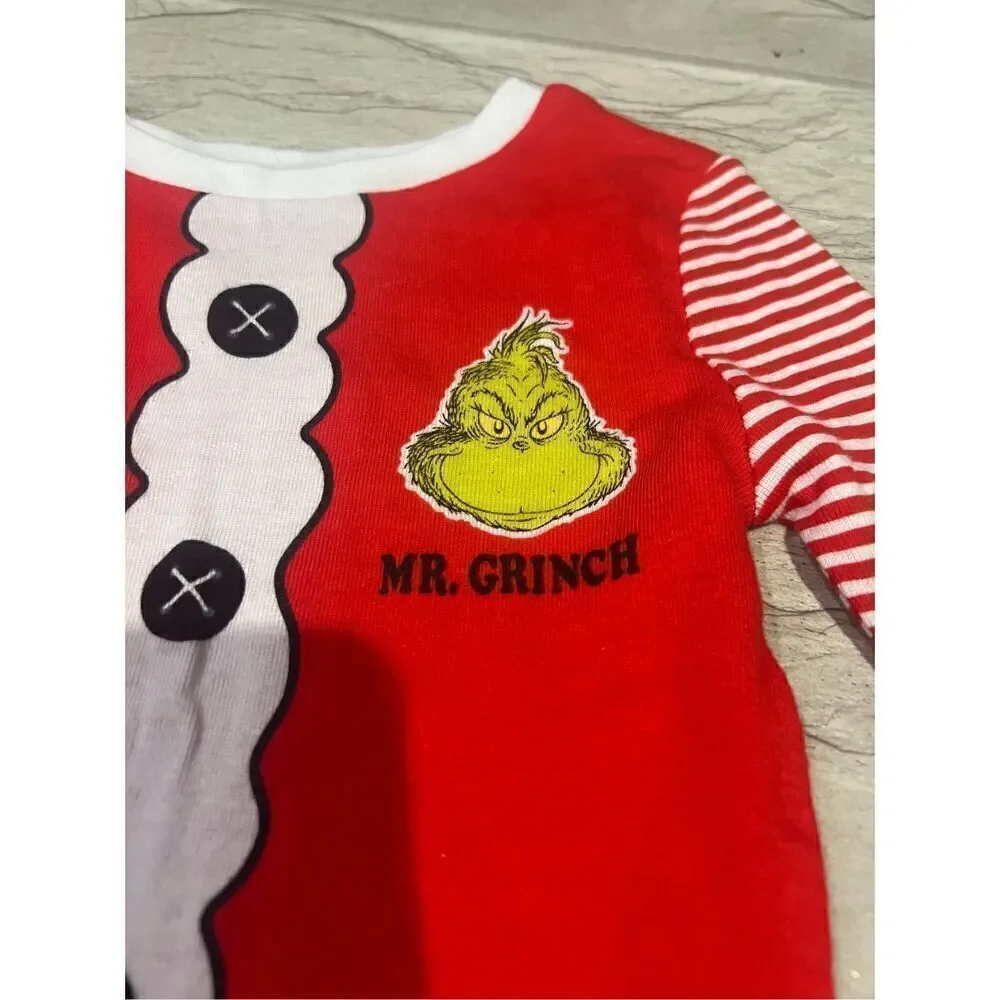 The Grinch Dr. Seuss Kids Pajama Top Mr. Grinch Christmas Top Kids Size 4T